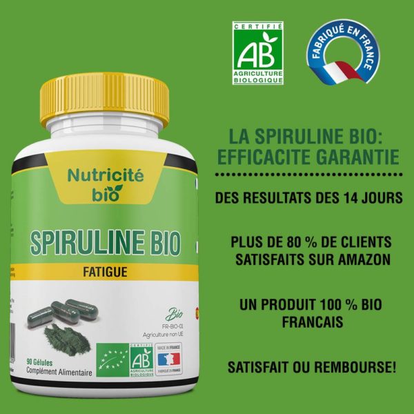 Spiruline Bio France - Fatigue, Immunité, Antioxydant - Naturist Plantes
